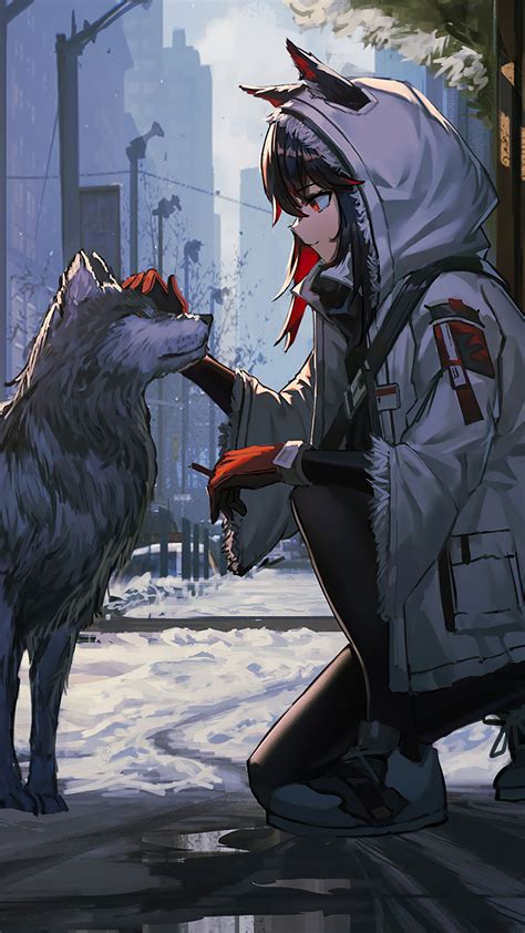 animedong|anime wolf girl.